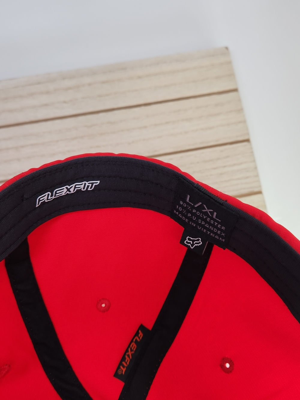 FOX Red Logo Baseball Cap. Fitted. Flex Fit - Picture 8 of 9